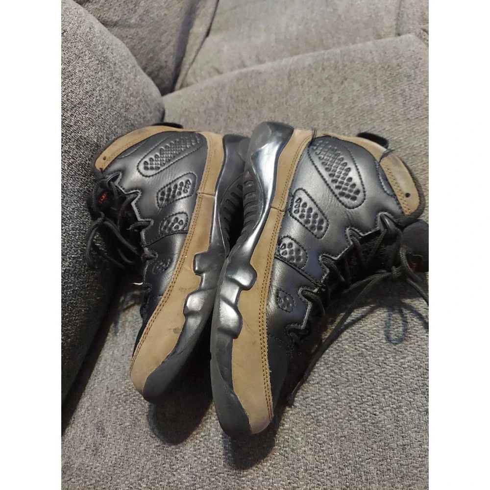 Size 2Y- Nike Air Jordan 9 Retro Olive Black Brown Kids Shoes Basketball  Jordan